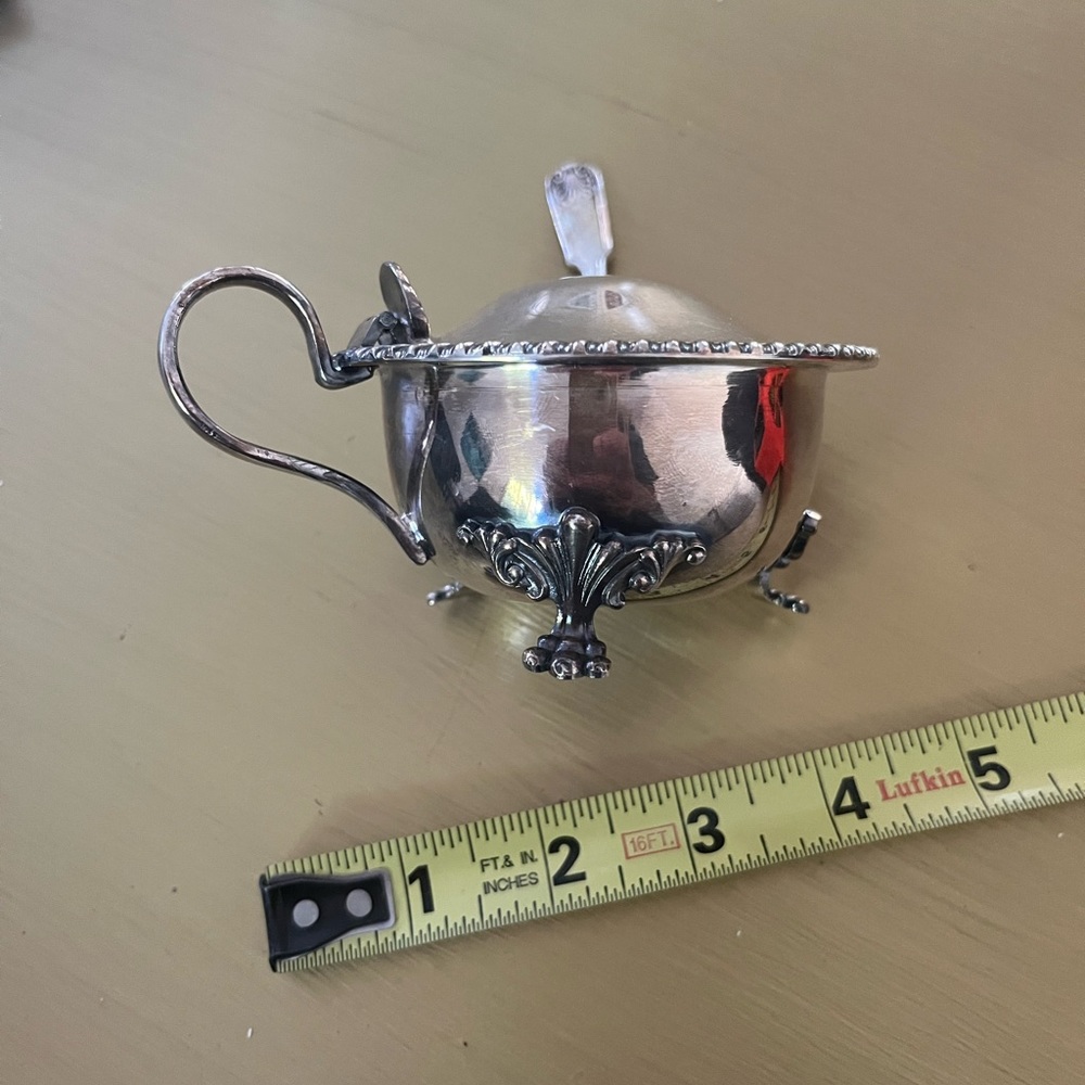 Antique Exeter Silver Plated Sugar Bowl Dish - Picture 2 of 6